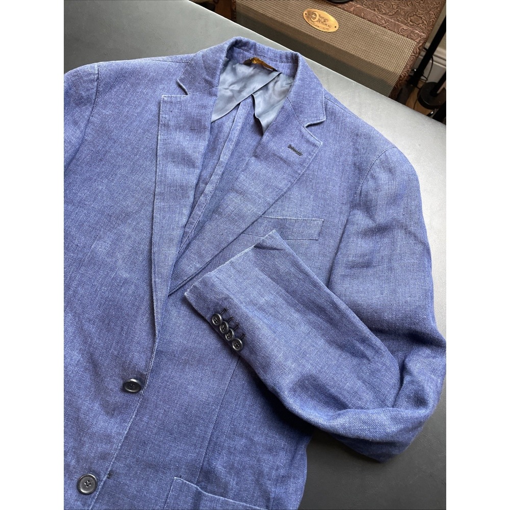Tollegno 1900 38R Linin Del Mare1911 Patch Pockets unstructured Blazer WOW